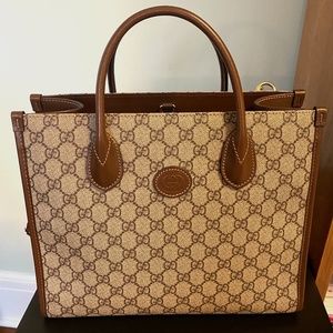 Brand new Gucci Tote with Strap-never used